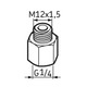 alt: Miniatura imagem do produto Pino graxeiro G1/4 – M12 x 1.5