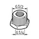 alt: Miniatura imagem do produto Pino graxeiro G1/4 – G1/2 - SKF - LAPN 1/2 - Unitário
