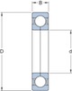 alt: Miniatura imagem do produto Rolamento de Esferas de Contato Angular - SKF - QJ 209 MA - Unitário