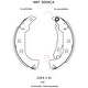 alt: Miniatura imagem do produto Sapata de Freio - Nakata - NKF 3004CA - Par