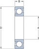 alt: Miniatura imagem do produto Rolamento de Esferas de Contato Angular  - SKF - 7221 BECBM - Unitário